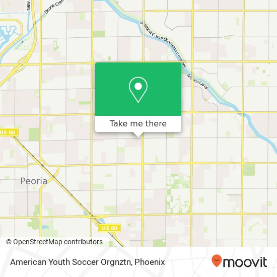 American Youth Soccer Orgnztn map