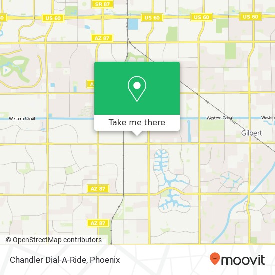 Mapa de Chandler Dial-A-Ride