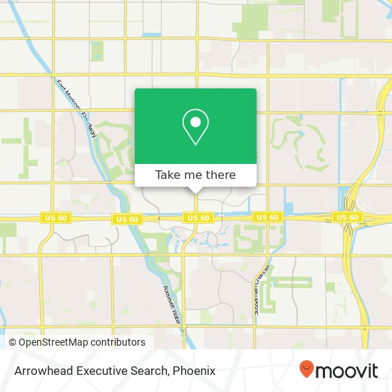 Mapa de Arrowhead Executive Search