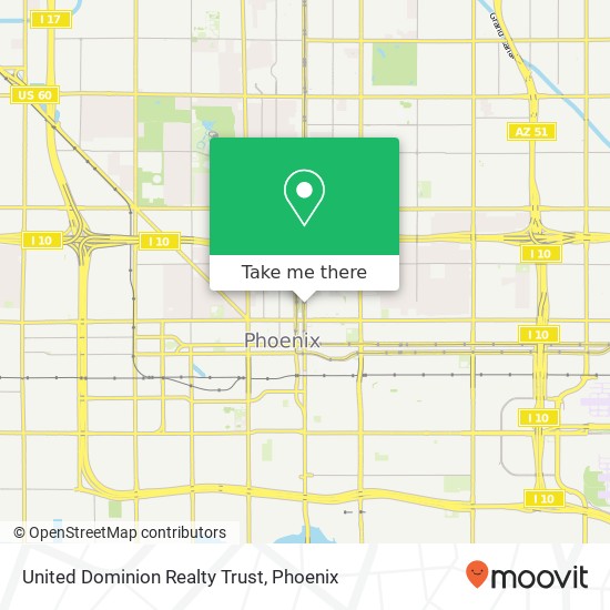 United Dominion Realty Trust map