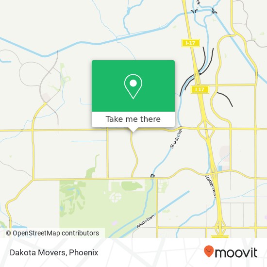 Mapa de Dakota Movers