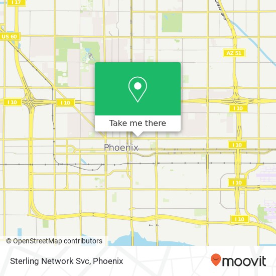 Mapa de Sterling Network Svc