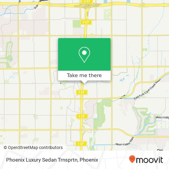 Phoenix Luxury Sedan Trnsprtn map