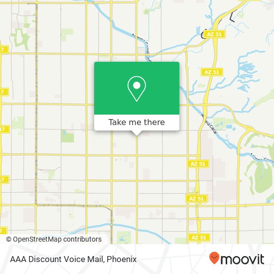 AAA Discount Voice Mail map