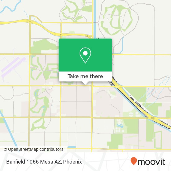 Banfield 1066 Mesa AZ map