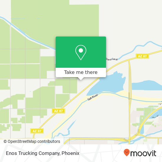 Enos Trucking Company map