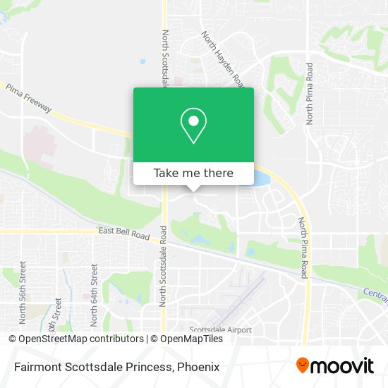 Fairmont Scottsdale Princess map