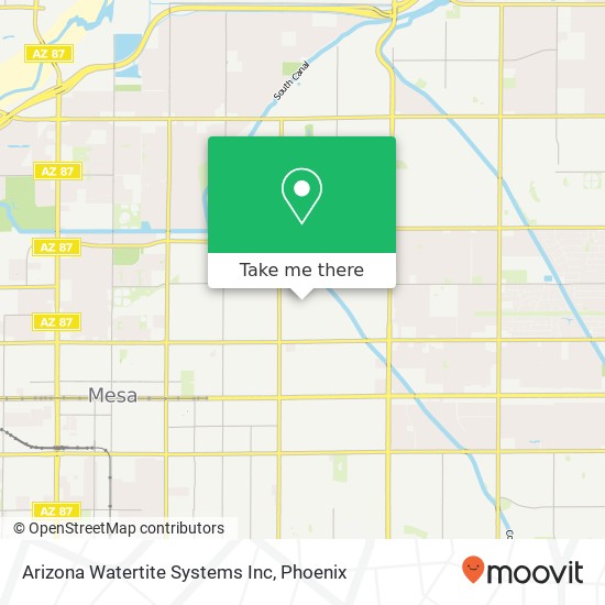 Mapa de Arizona Watertite Systems Inc