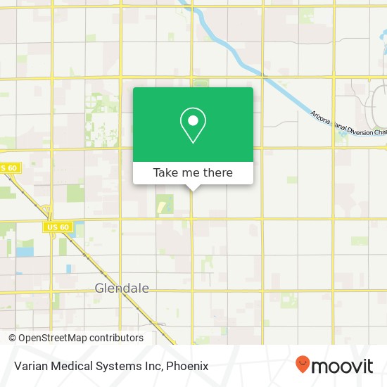 Varian Medical Systems Inc map