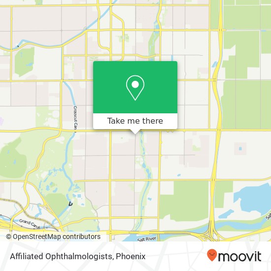 Affiliated Ophthalmologists map