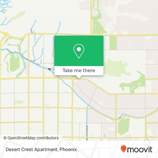 Desert Crest Apartment map