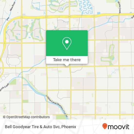 Bell Goodyear Tire & Auto Svc map