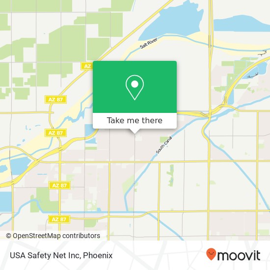 USA Safety Net Inc map