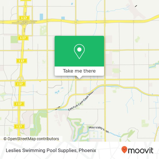 Leslies Swimming Pool Supplies map