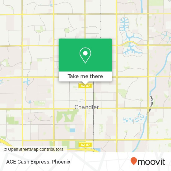 ACE Cash Express map