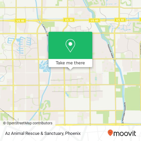 Az Animal Rescue & Sanctuary map