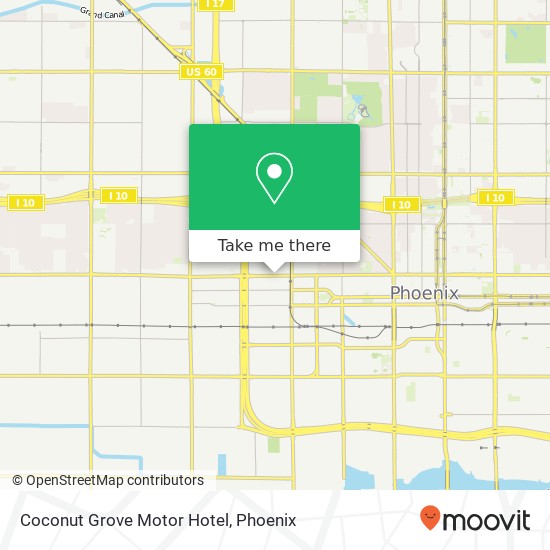 Coconut Grove Motor Hotel map