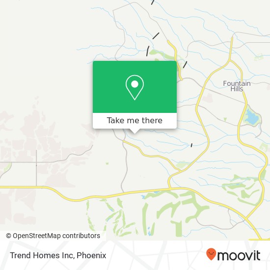 Trend Homes Inc map
