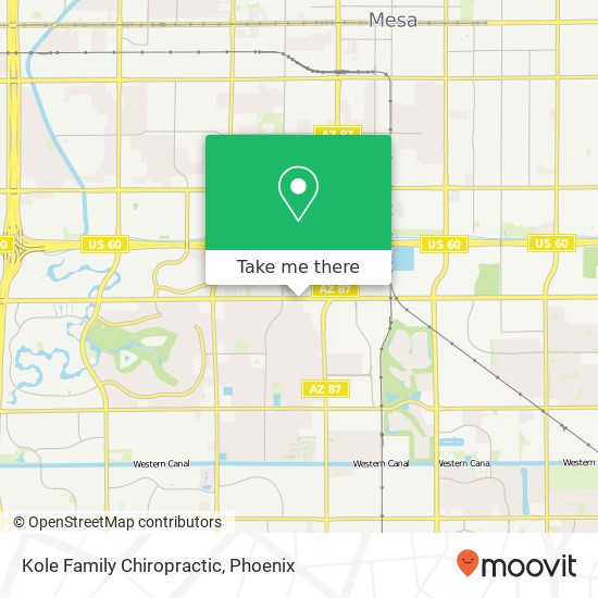 Kole Family Chiropractic map