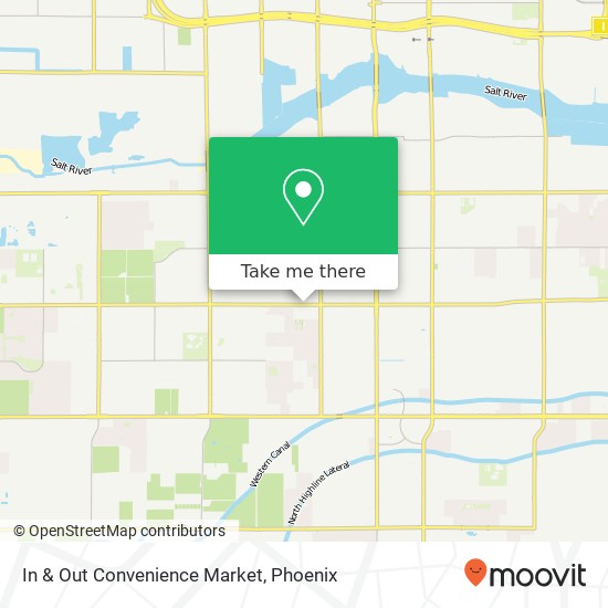 Mapa de In & Out Convenience Market