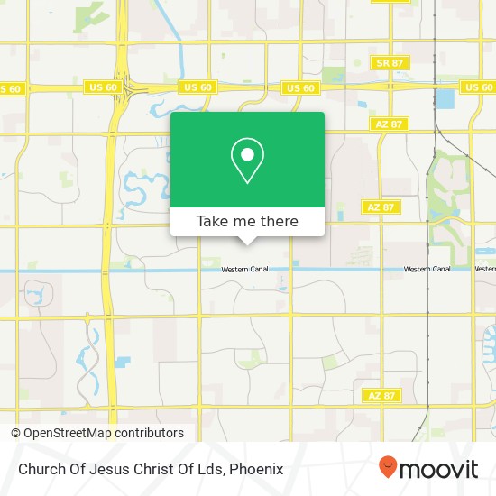 Mapa de Church Of Jesus Christ Of Lds