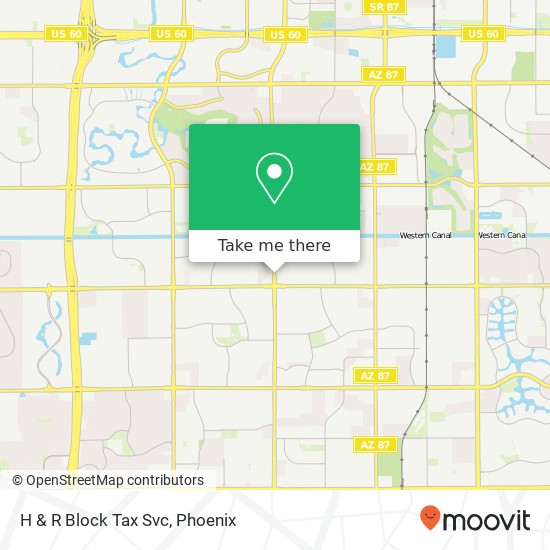 H & R Block Tax Svc map