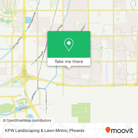 KPW Landscaping & Lawn Mntnc map