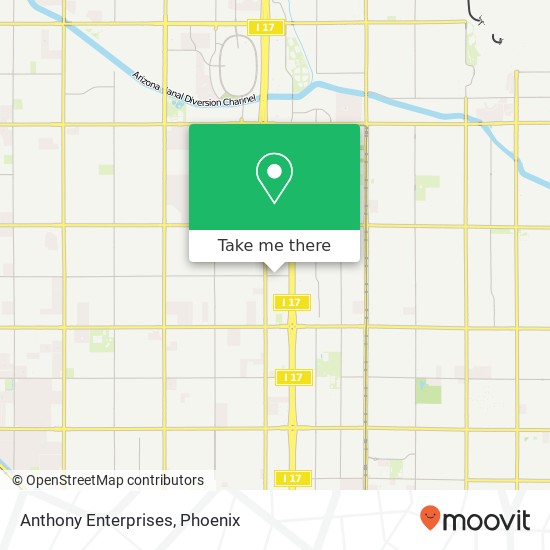 Anthony Enterprises map