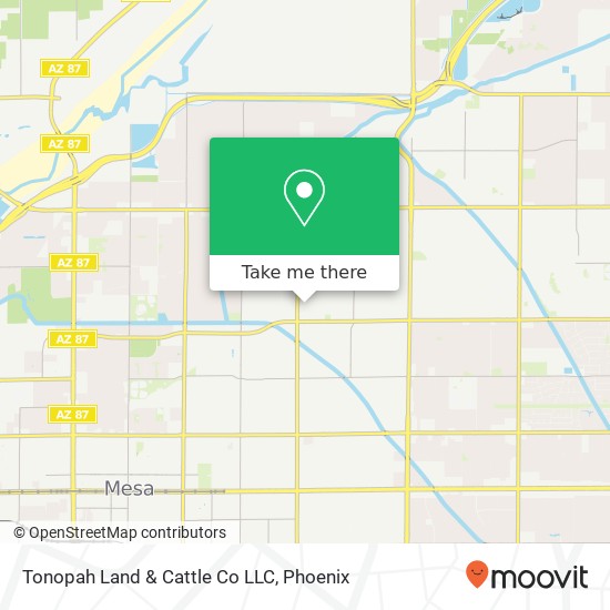 Tonopah Land & Cattle Co LLC map