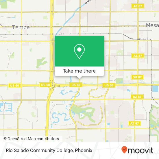 Mapa de Rio Salado Community College