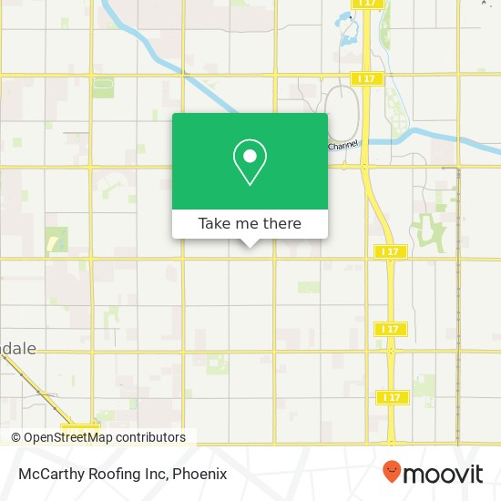 McCarthy Roofing Inc map