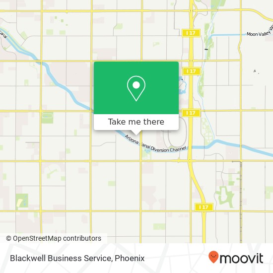 Blackwell Business Service map