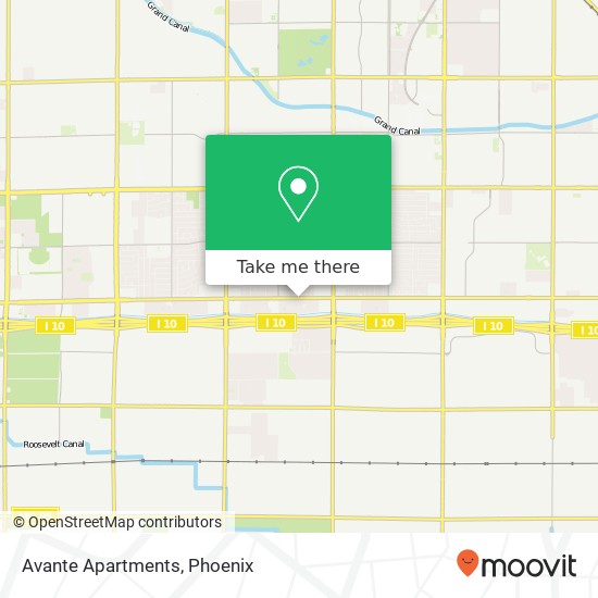 Avante Apartments map