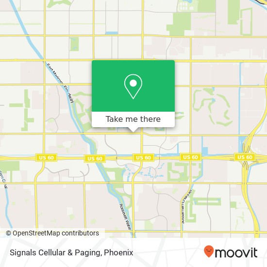 Mapa de Signals Cellular & Paging