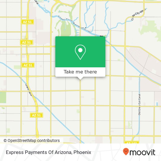 Express Payments Of Arizona map