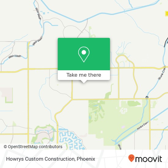 Howrys Custom Construction map