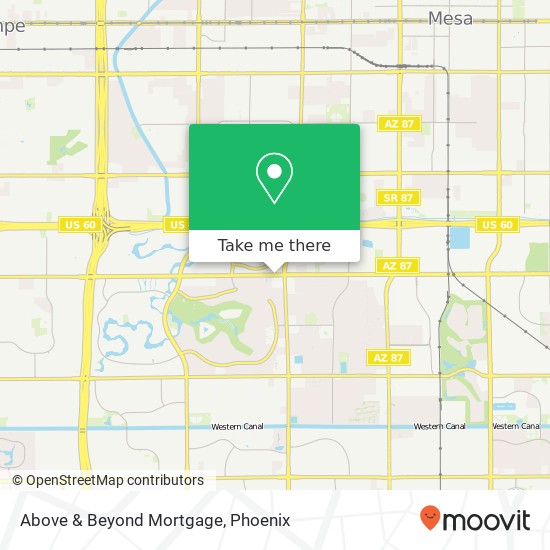 Above & Beyond Mortgage map