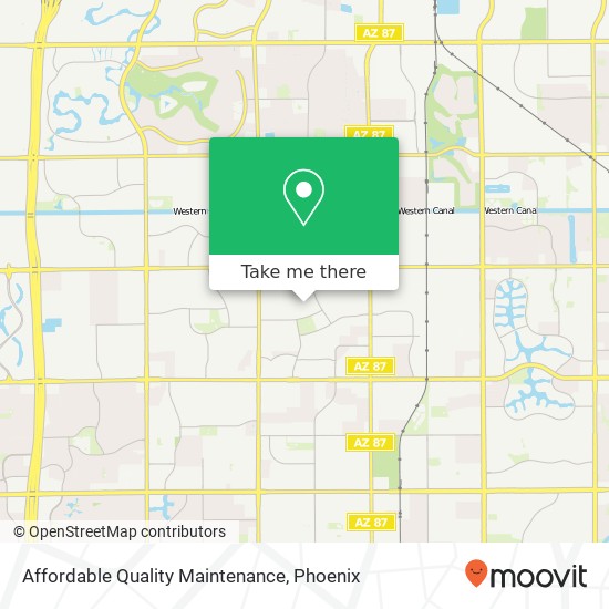 Affordable Quality Maintenance map