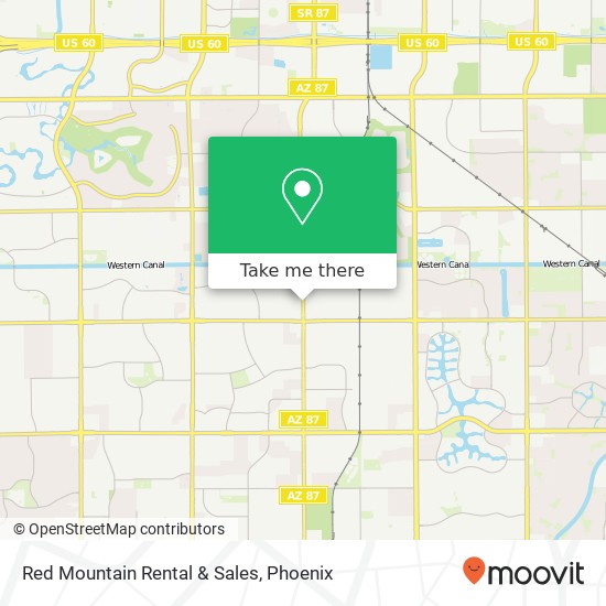 Red Mountain Rental & Sales map