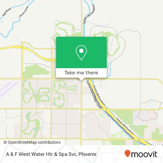 A & F West Water Htr & Spa Svc map