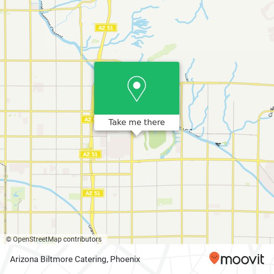 Mapa de Arizona Biltmore Catering