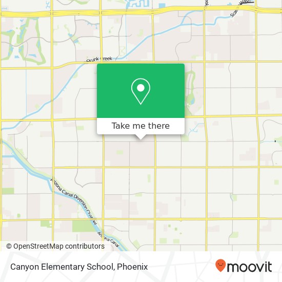 Canyon Elementary School map
