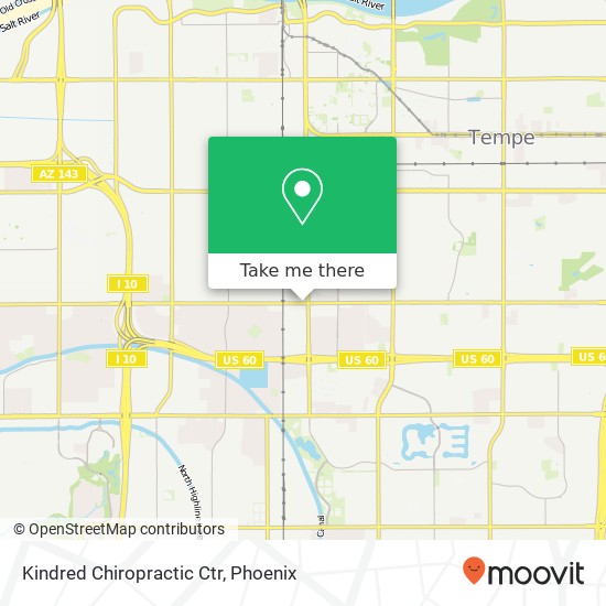 Kindred Chiropractic Ctr map