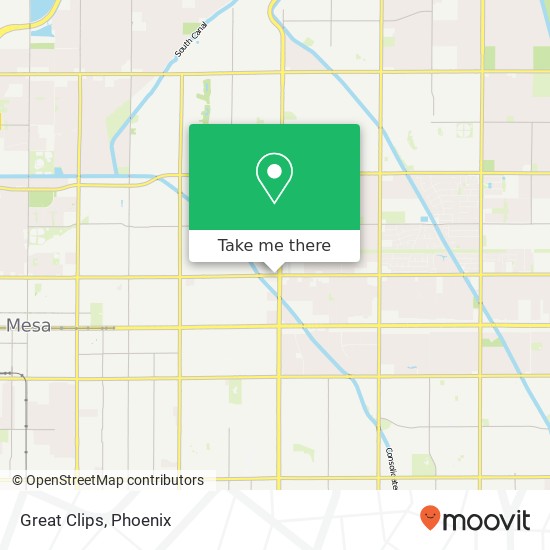 Great Clips map