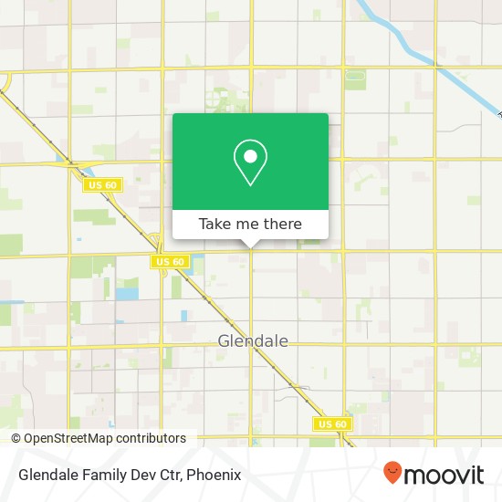 Glendale Family Dev Ctr map