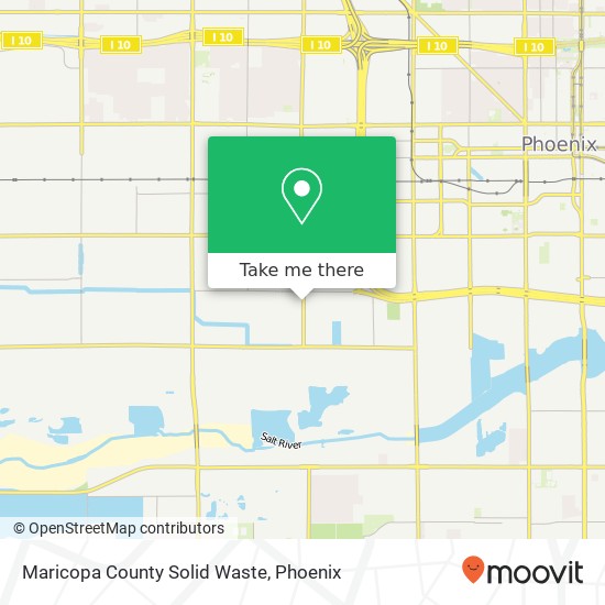 Mapa de Maricopa County Solid Waste