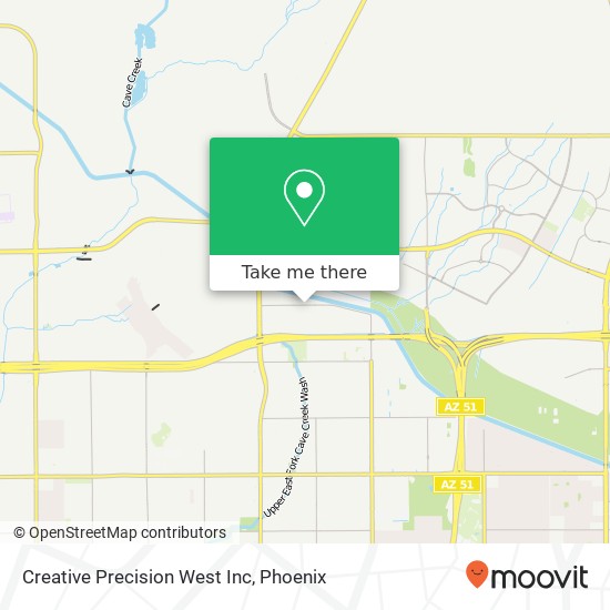 Mapa de Creative Precision West Inc