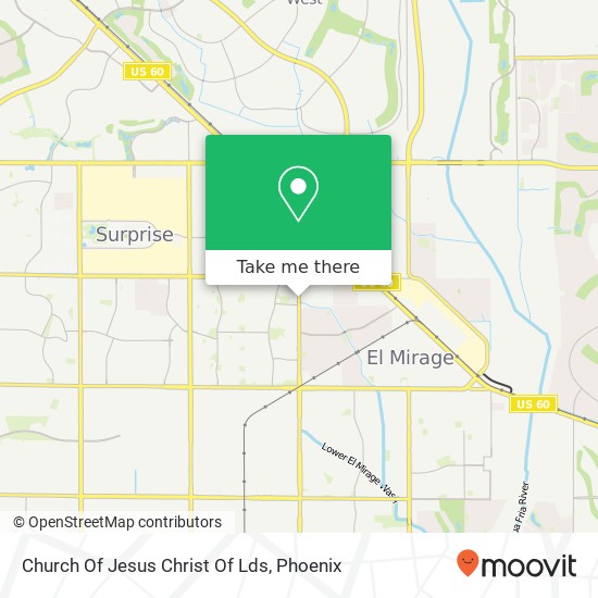 Mapa de Church Of Jesus Christ Of Lds