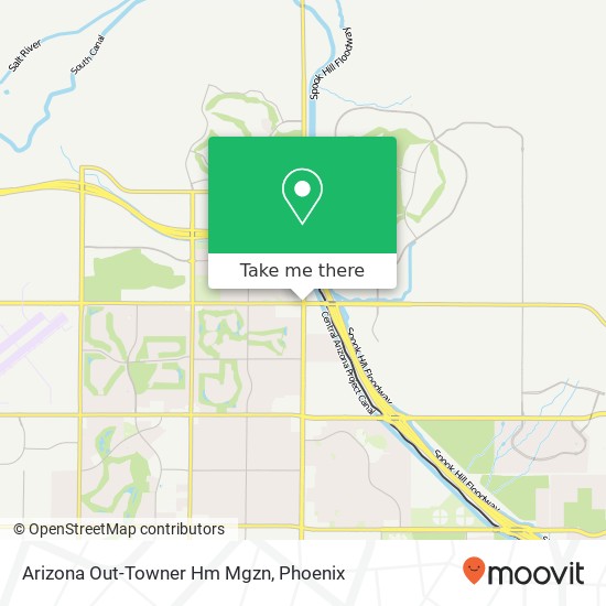 Mapa de Arizona Out-Towner Hm Mgzn