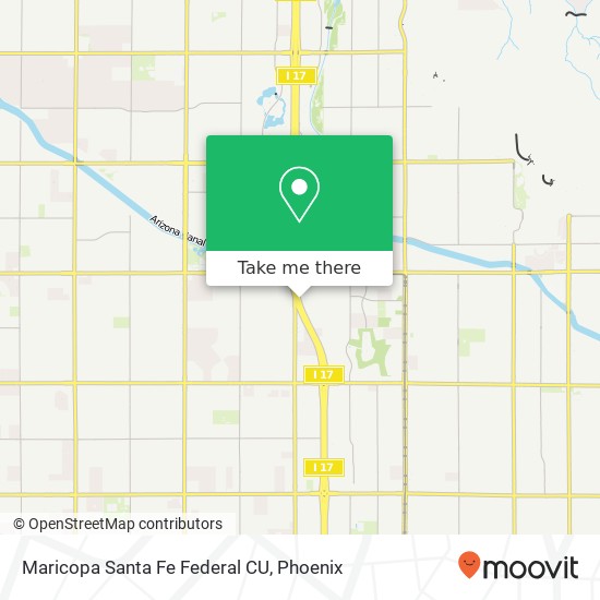 Maricopa Santa Fe Federal CU map